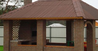 Беседка из кирпича под ключ в Энгельс цена от 3250 рублей - Строй-Энг